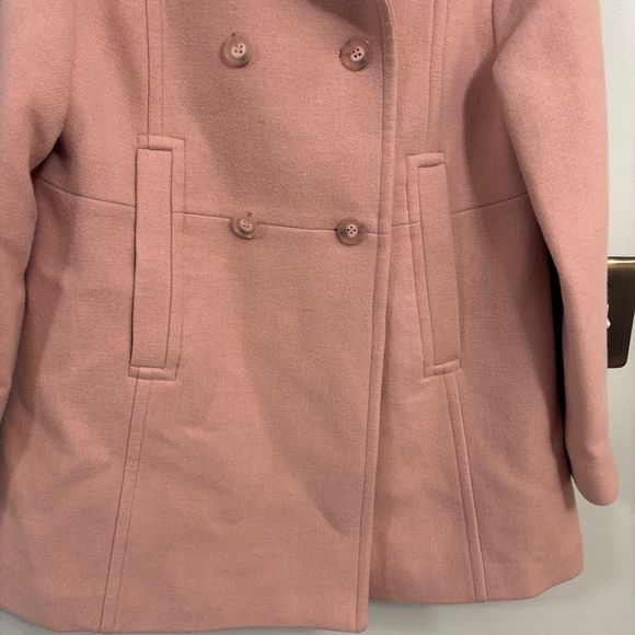 Trina Turk pink wool pea coat size 10 - Picture 2 of 10